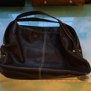 Brown leather large cold water creek hobo sachel